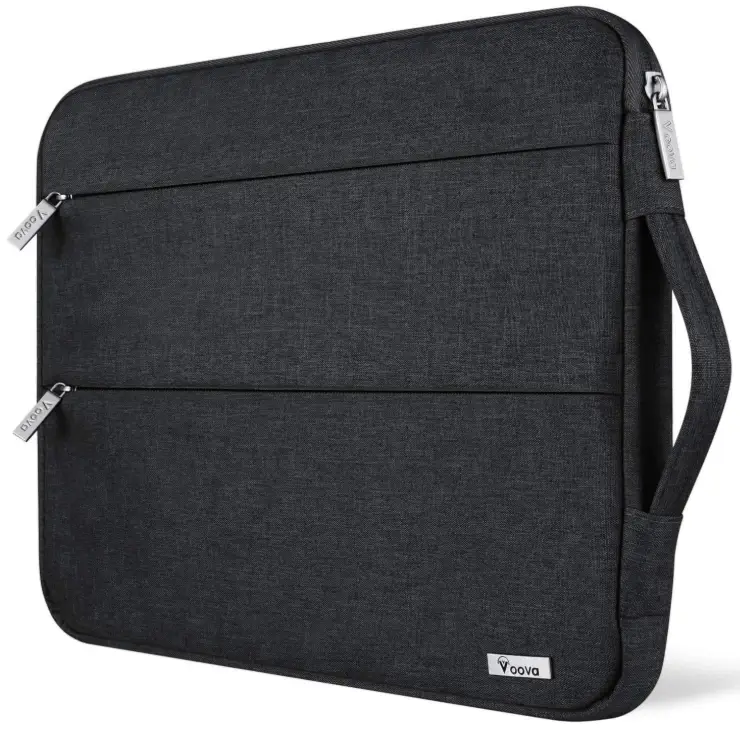 Voova 13.3-13 Inch Laptop Sleeve, Laptop Case, MacBook Case, Black