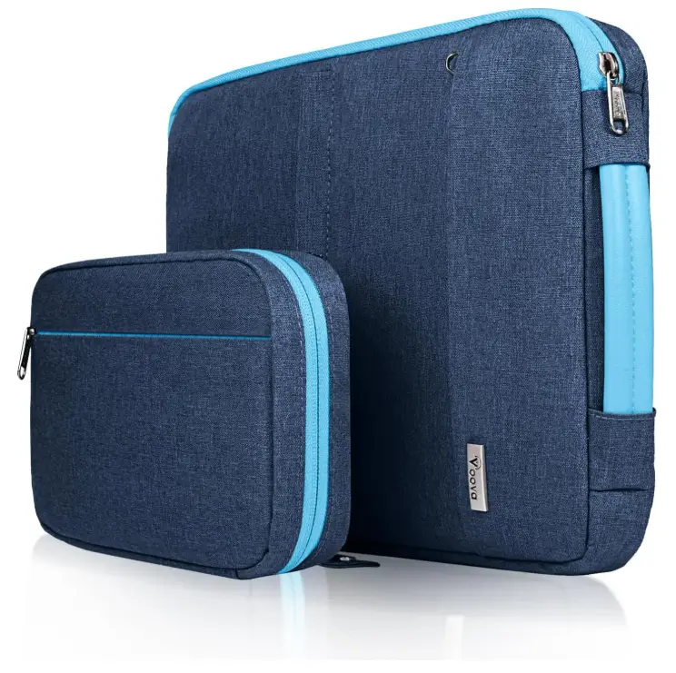 Voova 15.6-15 Inch Laptop Sleeve, Laptop Case, MacBook Sleeve, Dark Blue